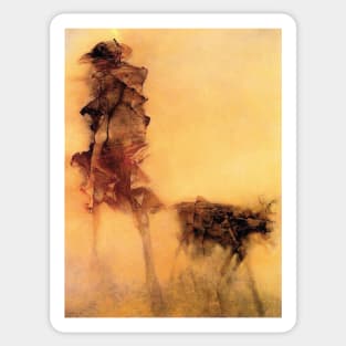 beksinski - Dystopian Surrealism artists Sticker